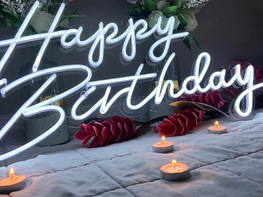 Neon Lights Happy Birthday