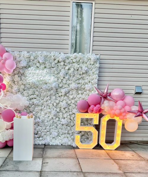giant marquee letter rental for birthday party setup in brandon manitoba