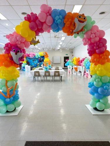 Baby Shark themed party at the North End Community Center